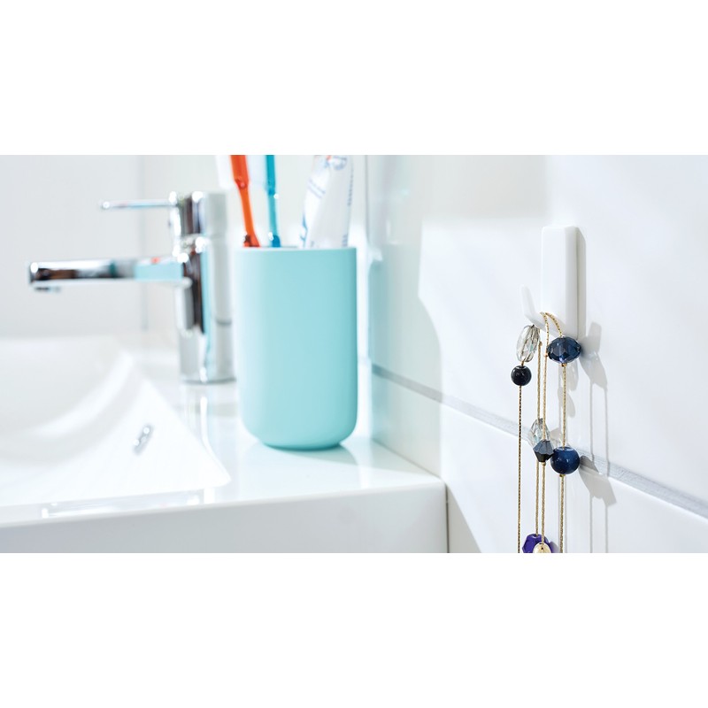 Tesa Powerstrips Hooks Small Square White