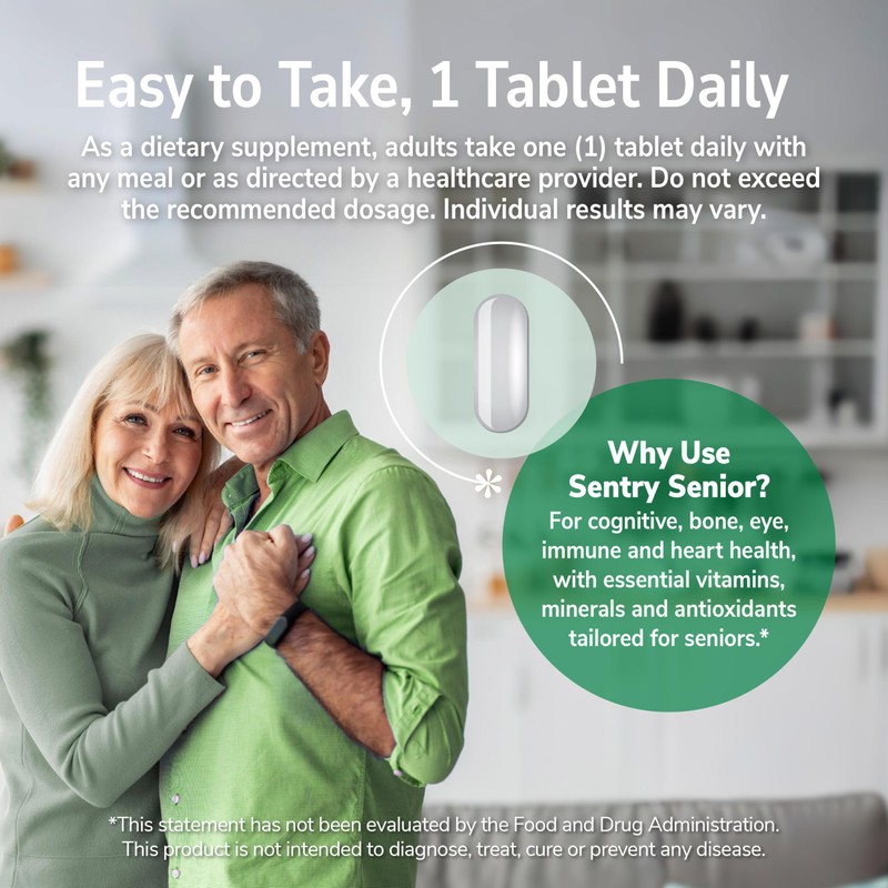 21st Century Sentry Senior Tablets, 125-Count (22390)