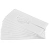 UNGFEI 50 PCS 120 x 50mm White Rectangle Clothing Rack