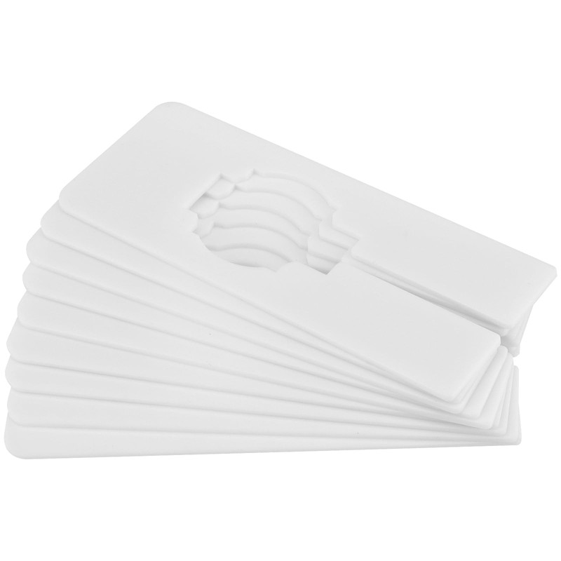 UNGFEI 50 PCS 120 x 50mm White Rectangle Clothing Rack