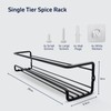 Besto Spice Rack for Inside Cupboard Single Tier Spice Organiser