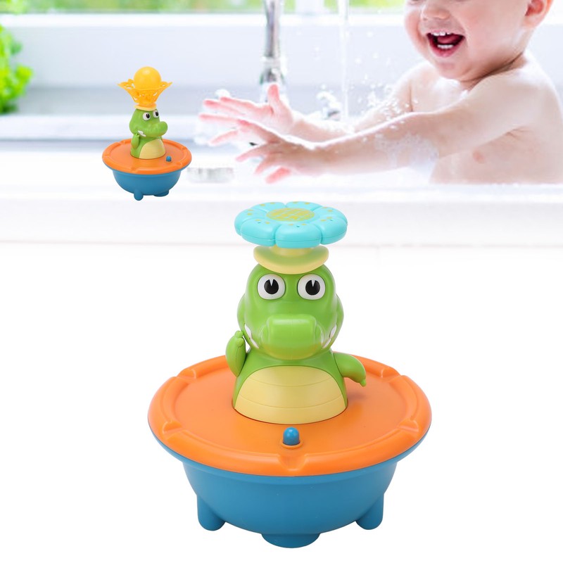Water Spray Crocodilian 5 Modes Colorful Fountain Crocodilian Shape Baby