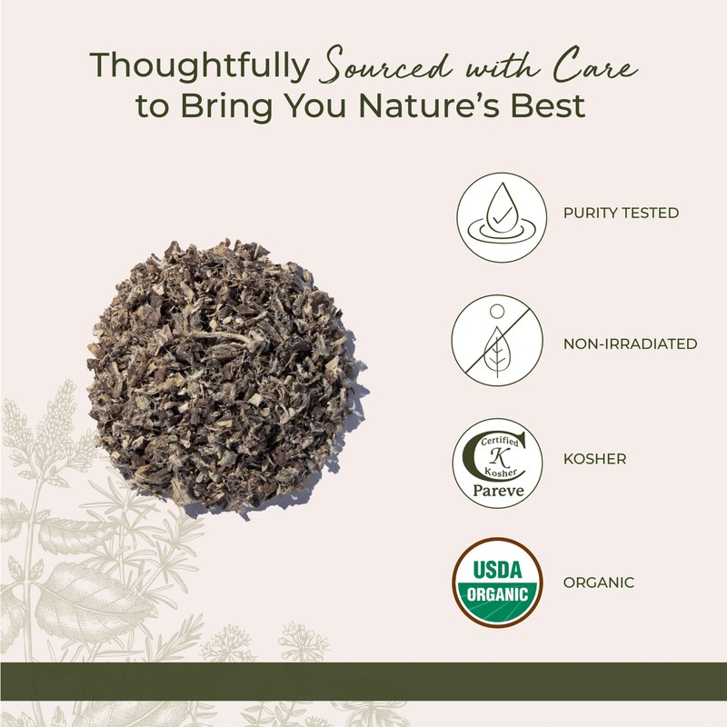 Starwest Botanicals Organic Marshmallow Root - Dried Herb for Tea,