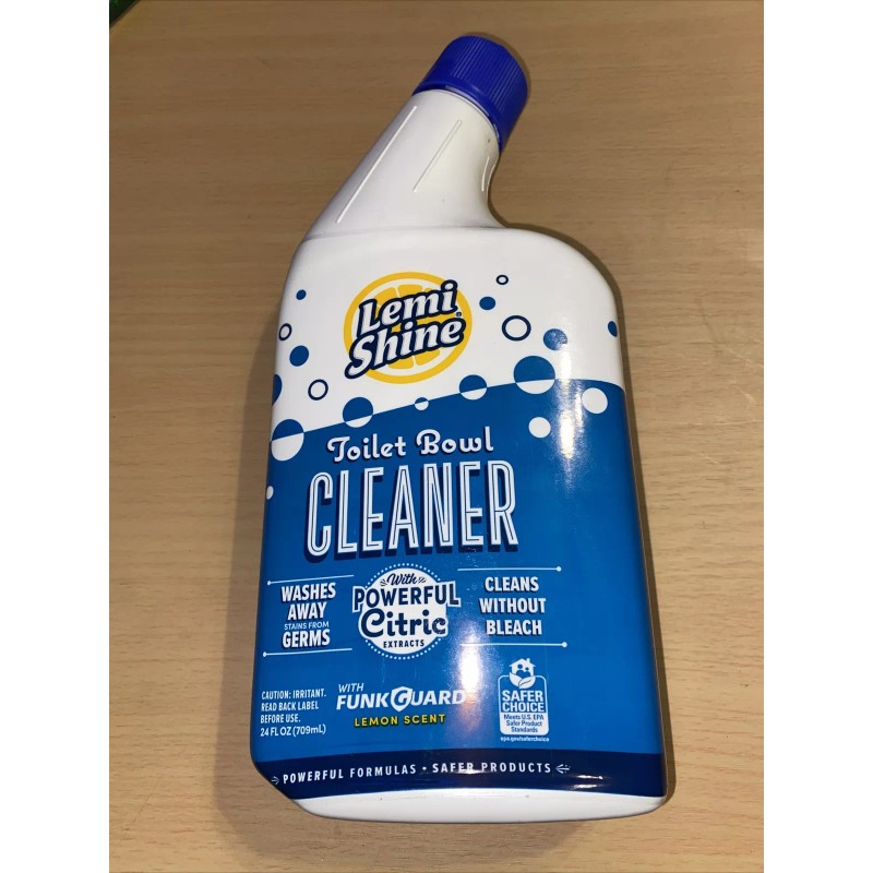 Lemi Shine Toilet Bowl Cleaner, Bleach-Free, Removes Tough Stains and