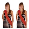 Beistle General Occasion Sashes, One Size, Red