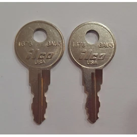 Generic 2 Replacement Keys Cut to Key Code RL034 RNL Roll N Lock Truck Cap Topper Lock (These Keys are not for L & T-Handles Locks!) *You Have to Have The Letters RL Before The Numbers., Silver