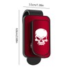 Car Glasses Holder | Skull Pattern Eyeglass Car Clip |