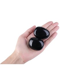 GUJOXILA GUJOXILA 4-5cm Obsidian Heilsteine Kristalle Polieren Gro? Edelsteine Steine Rohstein Trommelsteine Kristall Sorgenstein Handschmeichler Stein Meditation Angst Stress Relief 1PC