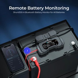 Renogy Battery Shunt 300 Remote Battery Monitoring Sensor 8V-120V up to 500A