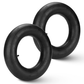 Mower Tire Inner Tubes 4.80/4.00-8 with Valve Stem 15.5" Outside Diameter for Pneumatic Wheelbarrow Wheel, Hand Trucks, Lawn Mowers, Tractors, Garden Cart, Wagons (2 Pack)