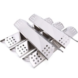 Criditpid Grill Replacement Parts for Nexgrill 720-0882A 720-0896 720-0830H 720-0783E, Grillmaster 720-0697 720-0737, 5-Pack Stainless Steel Heat Plate Flame Tamer Parts for Nexgrill 720-0882A Grill