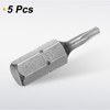 HARFINGTON 5pcs T8 Torx Screwdriver Bit 1/4" Hex Shank 25mm/1"