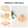 Levemolo Globe Glass Lamp Shade Amber Replacement for Pendant Lamp