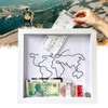 WYFCR 3D Picture Frame for Filling, Money Box Travel, Travel
