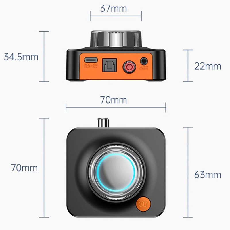 Bluetooth 5.1 Receiver Audio Receiver Adapter Receiver Speaker Amplif-ier for