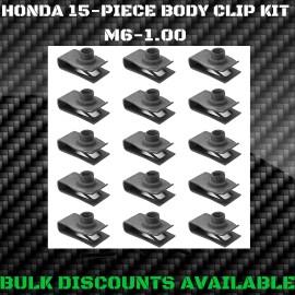 Honda Replacement 2018-2022 Honda BR-V Hood Fender Door Hatch Bumper U Nut Body Bolt Clips M6-1.00