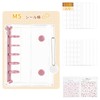 VVOKGO M5 Size Sticker Book for Girls 5 Holes Binder