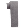 DonDon Men's Knit Tie handmade Light Grey
