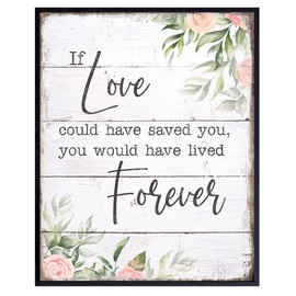 Bereavement Gifts - Memorial Gifts - Cat Dog Pet Remembrance Gifts - Inspirational Uplifting Positive Quotes Wall Art Decor - Encouragement Gifts - In Memory of Loved One Gifts- In Loving Memory Gifts