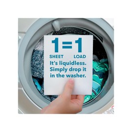 ECOS Laundry Detergent Sheets Vegan, No Plastic Jug, No Mess & Liquid Free - Laundry Sheets in Washer - Hypoallergenic, Plant Powered Laundry Detergent Sheets - Magnolia & Lily - 50 Sheets (Pack of 1)