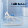 Smartor White Velvet Hangers 60 Pack, Space Saving Clothes Hangers