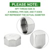 TAISHER 1PCS 304 Stainless Steel Cap Pipe Plug Socket Fitting