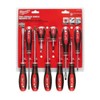 TWQBHSH For Milwaukee Tool 48-22-2710 Screwdriver Set (10-Piece), Red