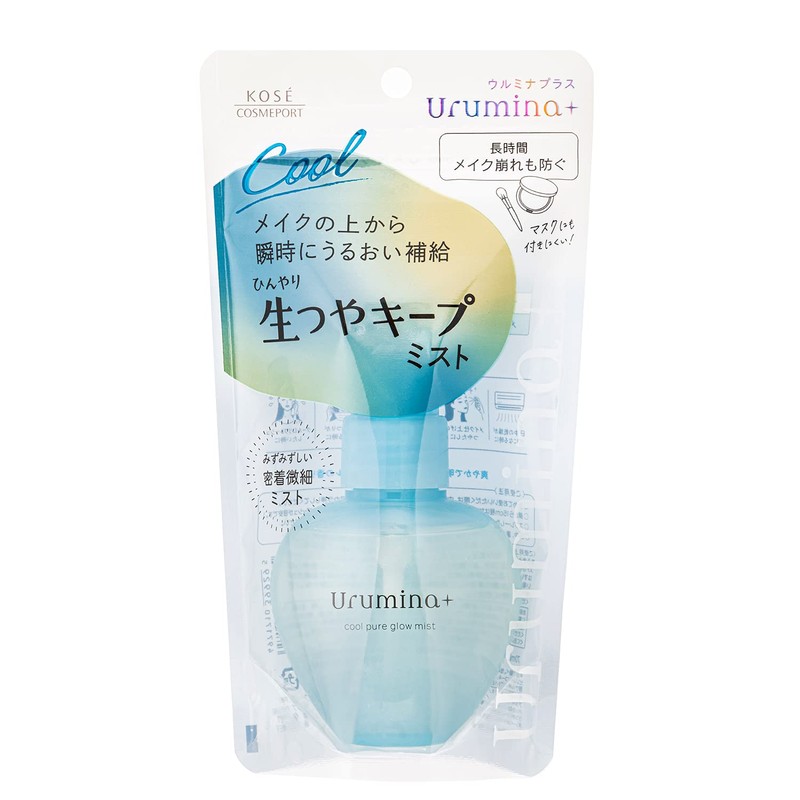 Urmina Plus KOSE Raw Glossy Keep Mist, Prevents Makeup Collapsing,