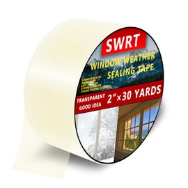 SWRT 2”x30yd/90ft Transparent Door and Window Weather Stripping Tape, Window Insulation for Winter, Preventing Cold Air Loss in Summer Window Seal Kit