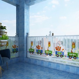 Stair Safety Net for Children, Thick Cute Animal Protective Net Stairs, Safety Net Stairs for Babies and Pets, Stair Protection Safety Net (300 x 78 cm Giraffe)