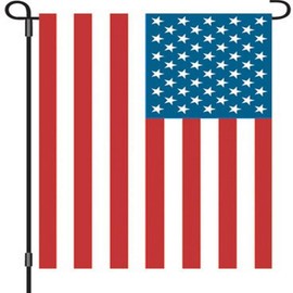 Premier Kites 51611 Garden Brilliance Flag, USA Flag, 12 by 18-Inch