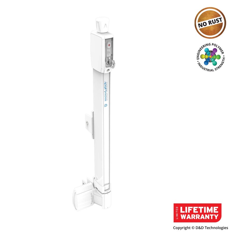 D&D Technologies ML3TPKAWT MagnaLatch Top Pull, Pool & Child Safety