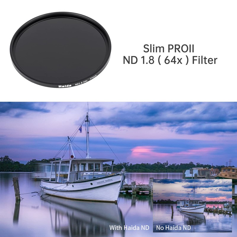 Haida 67mm ND64 Filter, 6 Stops, Neutral Density Filter, Multilayer
