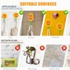 Sunflower Retractable Hooks, Strong Self-Adhesive Sticky Hooks, Traceless & Waterproof,