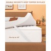 Zenzy 3" Queen Waterproof Mattress Topper Cover, [100% Waterproof] [Ultra-Soft]