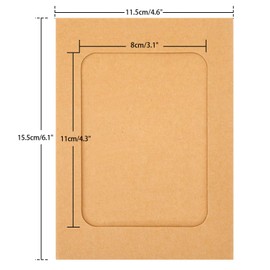 Anwyll Paper Picture Frames 4"x6",30 Pcs Paper Photo Frames,Cardboard Picture Frames with Wooden Clips and Strings DIY Clip Photo Holders Photo Hanging Display Kit Wall Decor for Home,Party,Office