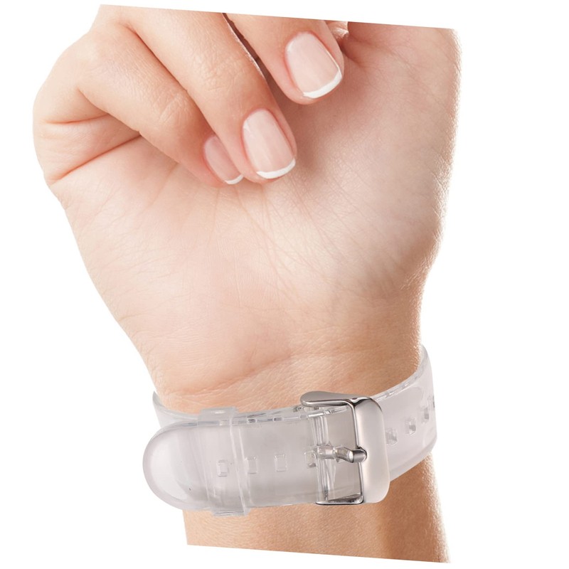 OHPHCALL Adjustable Smartwatch Band Replacement Transparent Watch Strap Buckle Comfortable