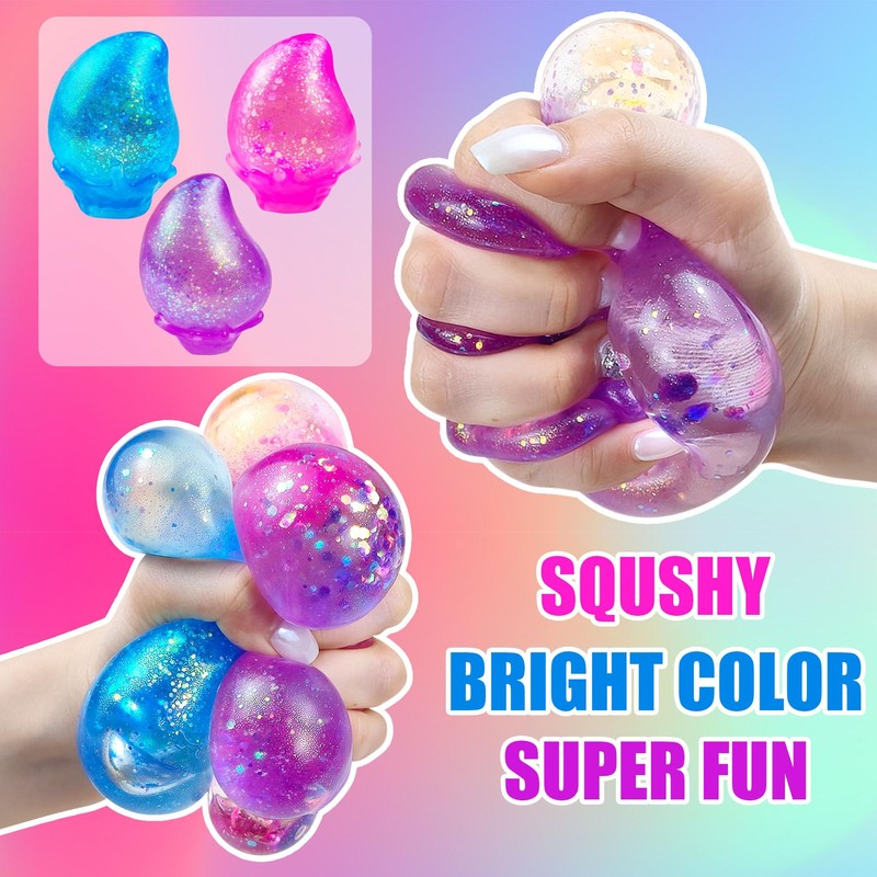 Sensory Squishy Toy with Gorgeous Soft Squeeze Feel, 3" Tall