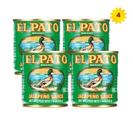 El Plato Green Jalapeno Sauce 7.75 Oz x 4 cans