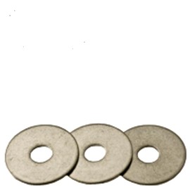 1/4"" x 1-1/2"" Stainless Steel Flat Washers (Pack of 10), Corrosion/Rust Resistant Metal Flat Washers for Screws & Bolts, 18-8 (304) Stainless Steel - by Chipmunk Hardware, SS392080
