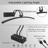 PAIHOME Wireless Battery Operated Picture Light, 16in Black Picture Light