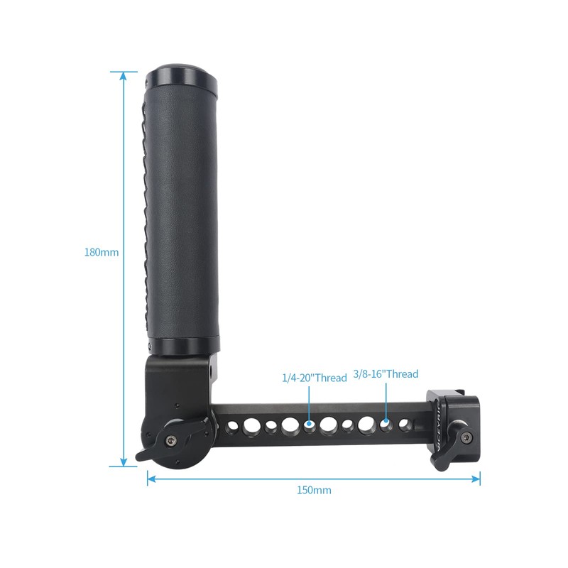 NICEYRIG Side Handle Grip Adjustable Sling Leather Handgrip for DJI