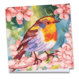 Ideen mit Herz Diamond Painting Greeting Card | 16 x 16 cm | 370 gsm | Includes Envelope & Tools (Robin)