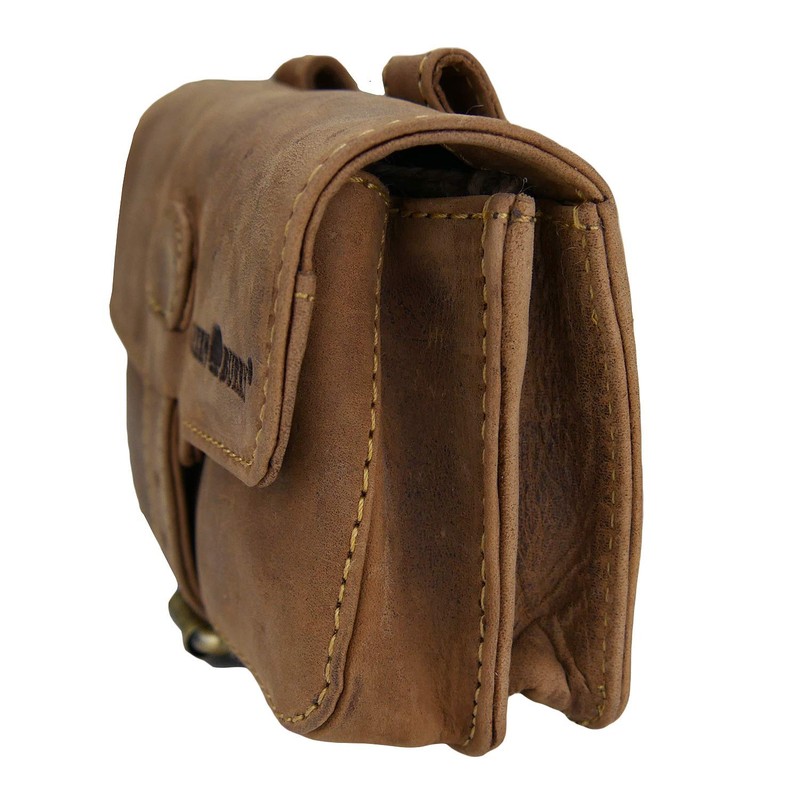 Greenburry Vintage Military Belt Bag Leather 16 cm, brown