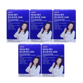 락티브 메가 콘드로이친 1500 영양제 54g, 60정, 5개 Lactive Mega Chondroitin 1500 Supplement 54g, 60 Tablets, Pack of 5, 60정 × 240개