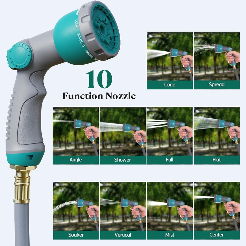 Gilbest Retractable Garden Hose Reel,1/2 in x 100 ft Wall