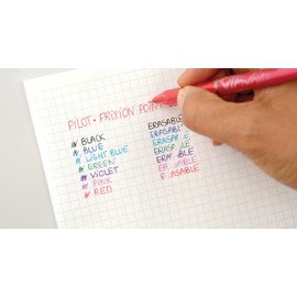Pilot Frixion Heat/Friction Erasable Rollerball Pen FR7 - Medium Line 0.7mm Tip Nib - Wallet Pack of 3 (Black/Blue/Red)