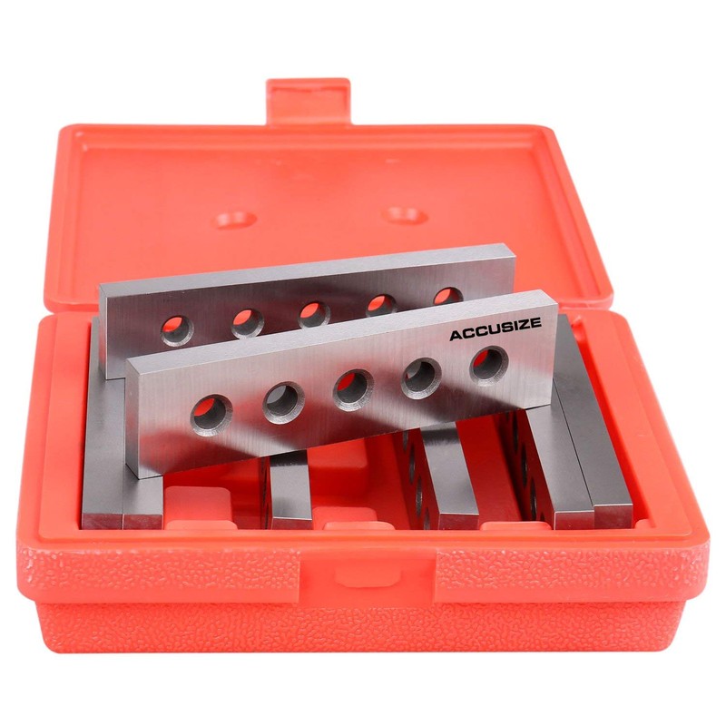 Accusize Industrial Tools 1/2" Thickness Precision Machinist's Parallel Sets, 4