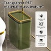 Transparent Trash Can, Bathroom Trash Cans with Lids, 2.6 Gallon
