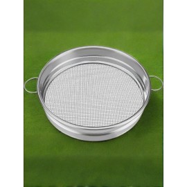 Large Soil Sifter for Gardening, Dirt Sifter, Compost Sifter, Rock Sand Sifter, Fireplace Ash Sifter, Garden Soil Sieve, Metal Gravel Wood Pellet Worm Sifter, 19 inch Heavy Duty Bin Outdoor Helper